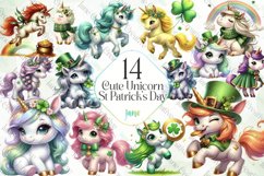 Cute Unicorn St Patrick&#039;s Day Bundle Product Image 1