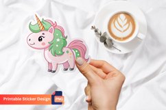Cute Unicorn Sticker, Magical Unicorn Decal, Animal Sticker Product Image 1
