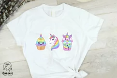 Magical Unicorn Sticker Clipart | Unicorn Sublimation Product Image 3