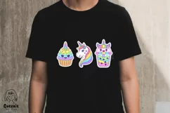 Magical Unicorn Sticker Clipart | Unicorn Sublimation Product Image 4