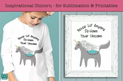 Unicorn Sublimation Design Png, Unicorn Nursery Printable Product Image 1