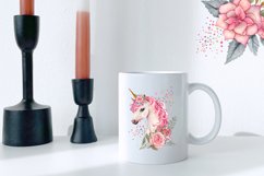 Cute Magical Unicorn clipart, birthday clipart Product Image 4