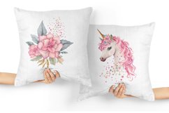 Cute Magical Unicorn clipart, birthday clipart Product Image 6
