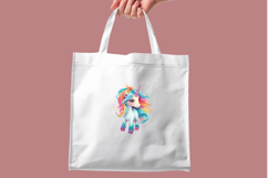 Cute Unicorn Clipart Bundle - 10 Rainbow Unicorns for Kids Product Image 8
