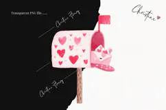 Cute Valentine Clipart | Valentine's Day PNG Product Image 2