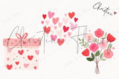 Cute Valentine Clipart | Valentine's Day PNG Product Image 3