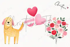Cute Valentine Clipart | Valentine's Day PNG Product Image 3