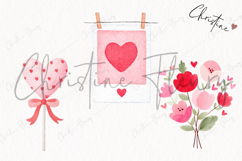 Cute Valentine Clipart | Valentine's Day PNG Product Image 3