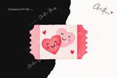 Cute Valentine Clipart | Valentine's Day PNG Product Image 2