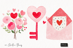 Cute Valentine Clipart | Valentine's Day PNG Product Image 1