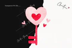 Cute Valentine Clipart | Valentine's Day PNG Product Image 2