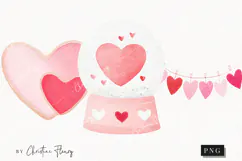 Cute Valentine Clipart | Valentine's Day PNG Product Image 1
