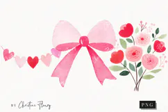 Cute Valentine Clipart | Valentine's Day PNG Product Image 1