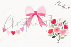 Cute Valentine Clipart | Valentine's Day PNG Product Image 3