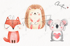 Cute Valentine Animals Clipart | Valentine's Day PNG Product Image 3