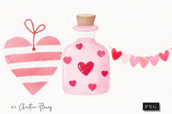 Cute Valentine Clipart | Valentine's Day PNG Product Image 1