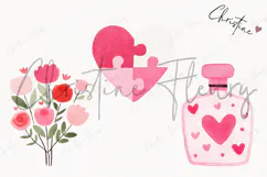 Cute Valentine Clipart | Valentine's Day PNG Product Image 3