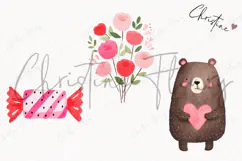 Cute Valentine Clipart | Valentine's Day PNG Product Image 3