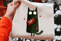 Cute Valentine Cat Love Clipart Set Product Image 2