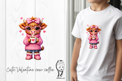 Cute Valentine cow coffee Product Image 1