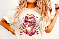 Valentine's Day Cupid PNG, Retro Cupid, Cute Cupid PNG, Love Product Image 2