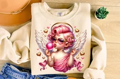 Valentine's Day Cupid PNG, Retro Cupid, Cute Cupid PNG, Love Product Image 3