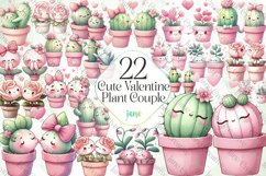 Cute Valentine Plant Couple Bundle Product Image 1