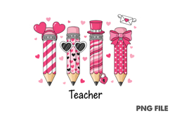 Cute Valentine Teacher PNG Product Image 1