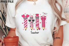 Cute Valentine Teacher PNG Product Image 2