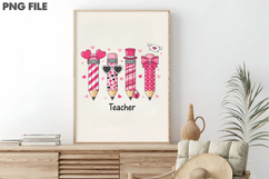 Cute Valentine Teacher PNG Product Image 3