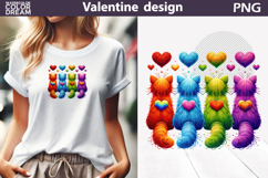 Cat Valentine Clipart | Cat Heart Valentines Day Product Image 1