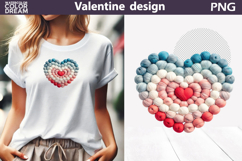 Valentine Heart Clipart | Pastel Heart Sublimation Product Image 1