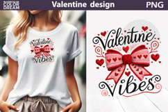 Valentine Red Bow Clipart | Bow Knitted Sublimation Product Image 1
