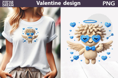 Cupid Valentine Clipart | Cupid Heart Valentines Day Product Image 1