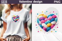 Valentine Heart Clipart | Pastel Heart Sublimation Product Image 1