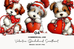 Cute Valentines Day Dog PNG Product Image 1