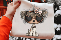 Cute Valentines Day Dog PNG Product Image 2