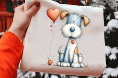 Cute Valentines Day Dog PNG Product Image 2