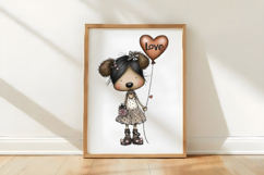 Cute Valentines Day Dog PNG Product Image 3