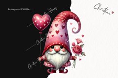 Cute Valentines Gnome | Valentines Day PNG Product Image 2