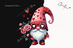 Cute Valentines Gnome | Valentines Day PNG Product Image 2