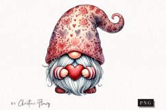Cute Valentines Gnome | Valentines Day PNG Product Image 1