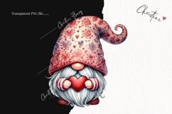 Cute Valentines Gnome | Valentines Day PNG Product Image 2