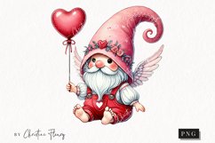 Cute Valentines Gnome | Valentines Day PNG Product Image 1