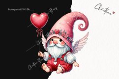 Cute Valentines Gnome | Valentines Day PNG Product Image 2