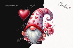 Cute Valentines Gnome | Valentines Day PNG Product Image 2
