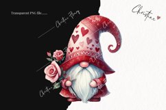 Cute Valentines Gnome | Valentines Day PNG Product Image 2