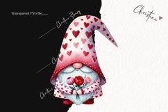 Cute Valentines Gnome | Valentines Day PNG Product Image 2