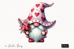 Cute Valentines Gnome | Valentines Day PNG Product Image 1