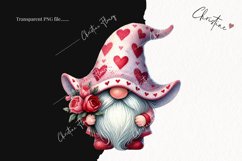 Cute Valentines Gnome | Valentines Day PNG Product Image 2